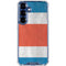 Costa Rican Flag Distressed Galaxy S25 Plus Clear Case